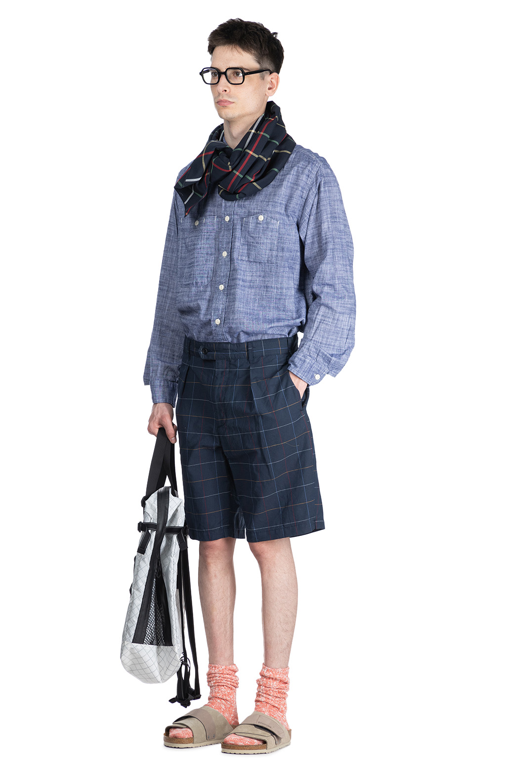 Engineered Garments - Sunset Short - Navy CL Windowpane